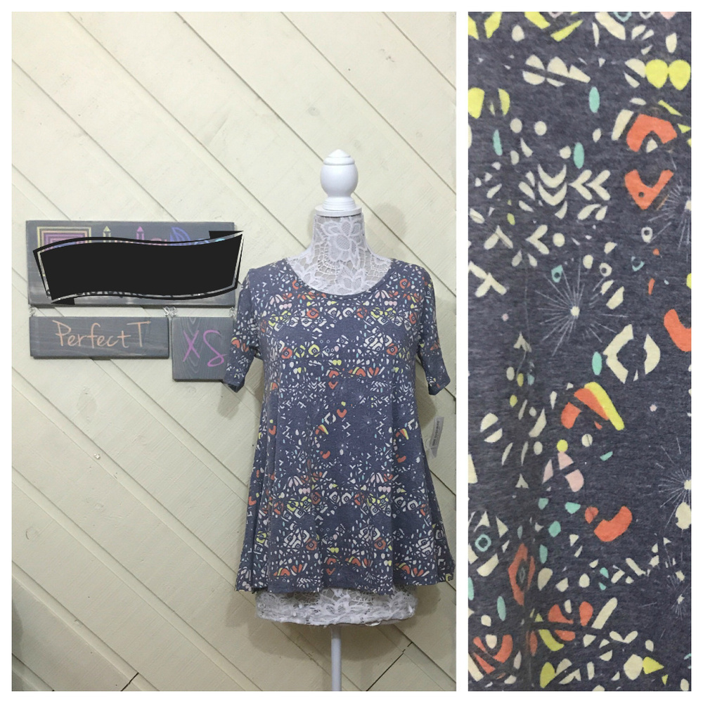 NWT LLR Gray Vintage Look Perfect Tee